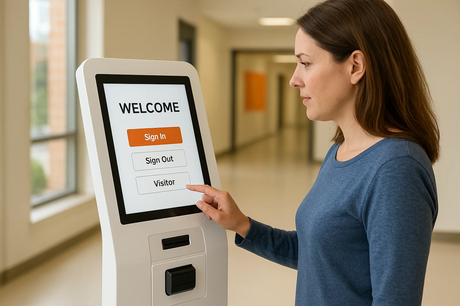 Simplified check-in hardware