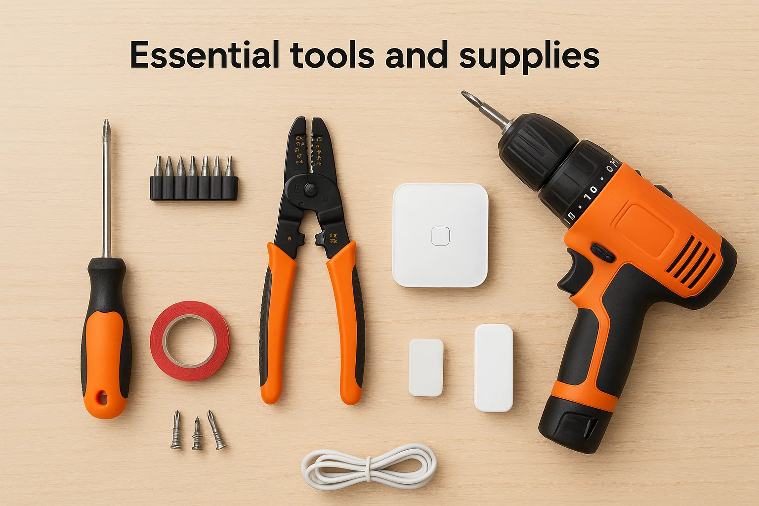 Essential tools and supplies