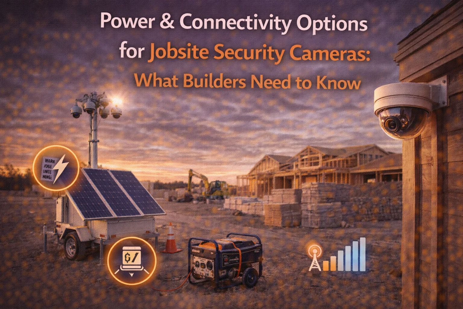 Power & Connectivity Options for Jobsite Security Cameras: What Builders Need to Know